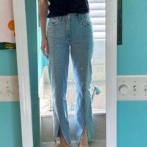 27/4 LONG ABERCROMBIE 90’S STRAIGHT ULTRA HIGH RISE JEANS